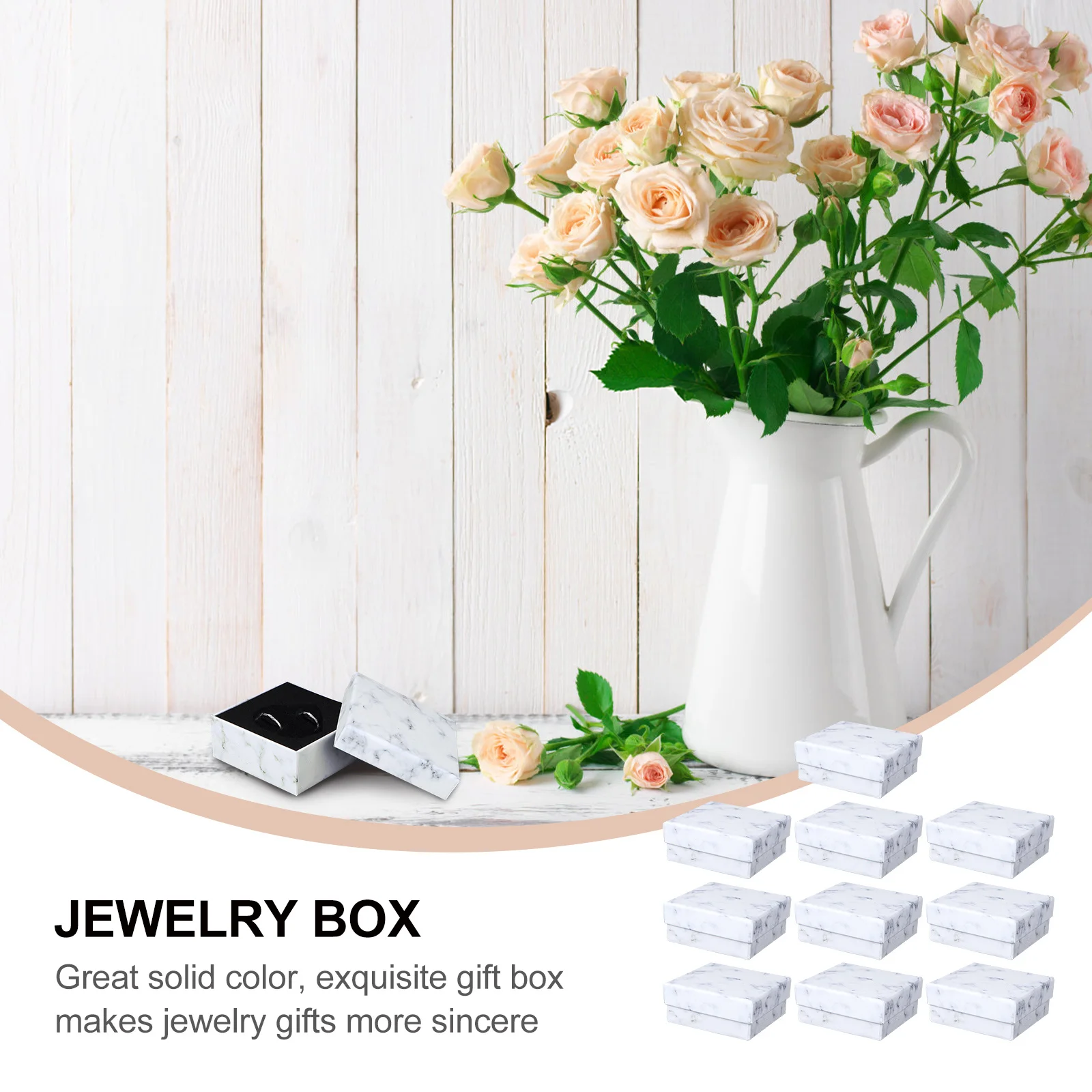 10Pcs Marble Jewelry Boxes Retro Vintage Packaging Case Multi-Purpose Ornament Storage Container Earring Ring Necklace Holder 
10Pcs Marble Jewelry Boxes Retro Vintage Packaging Case Multi-Purpose Ornament Storage Container Earring Ring Necklace Holder
