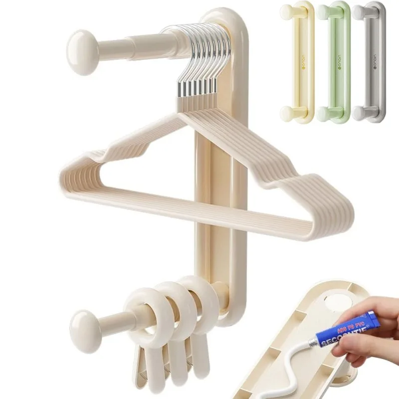 Настенная вешалка без перфорации для хранения, выдвижной органайзер для балкона, двухслойная вешалка для одежды для экономии места в шкафу
Настенная вешалка без перфорации для хранения, выдвижной органайзер для балкона, двухслойная вешалка для одежды для экономии места в шкафу