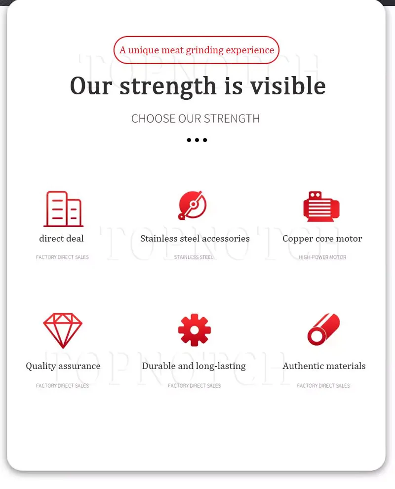 Профессиональная электрическая автоматическая сверхмощная машина из нержавеющей стали для ресторана, промышленная колбаса, мясорубка, машина для мяса
Профессиональная электрическая автоматическая сверхмощная машина из нержавеющей стали для ресторана, промышленная колбаса, мясорубка, машина для мяса