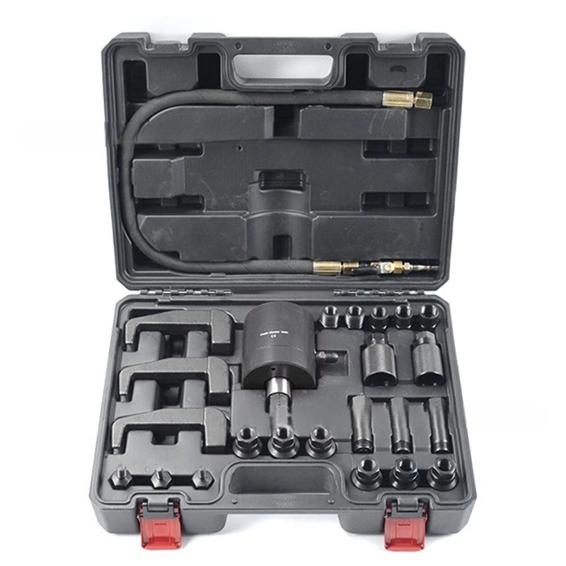 Pneumatic Fuel Injector Puller Kit, Quick Release Nozzle Extractor Tool, Diesel Common Rail Injector Removal Set for Truck & SUV
Pneumatic Fuel Injector Puller Kit, Quick Release Nozzle Extractor Tool, Diesel Common Rail Injector Removal Set for Truck & SUV