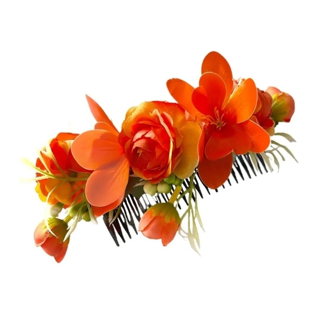 Sweet Flower Hair Comb Bohemian Fixed Combs Thailand Flower Hairpin Ethnic Style Hair Clip Wedding Bride Accessories
Sweet Flower Hair Comb Bohemian Fixed Combs Thailand Flower Hairpin Ethnic Style Hair Clip Wedding Bride Accessories