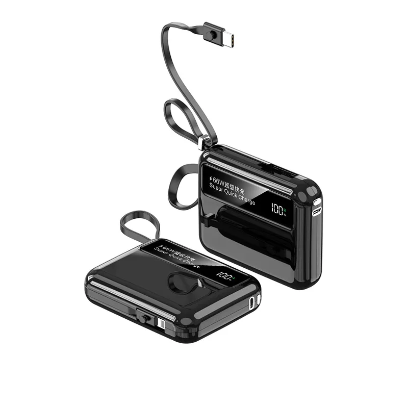 Small power bank 20000mAh with its own cable, super fast charging, portable mobile power supply
Small power bank 20000mAh with its own cable, super fast charging, portable mobile power supply