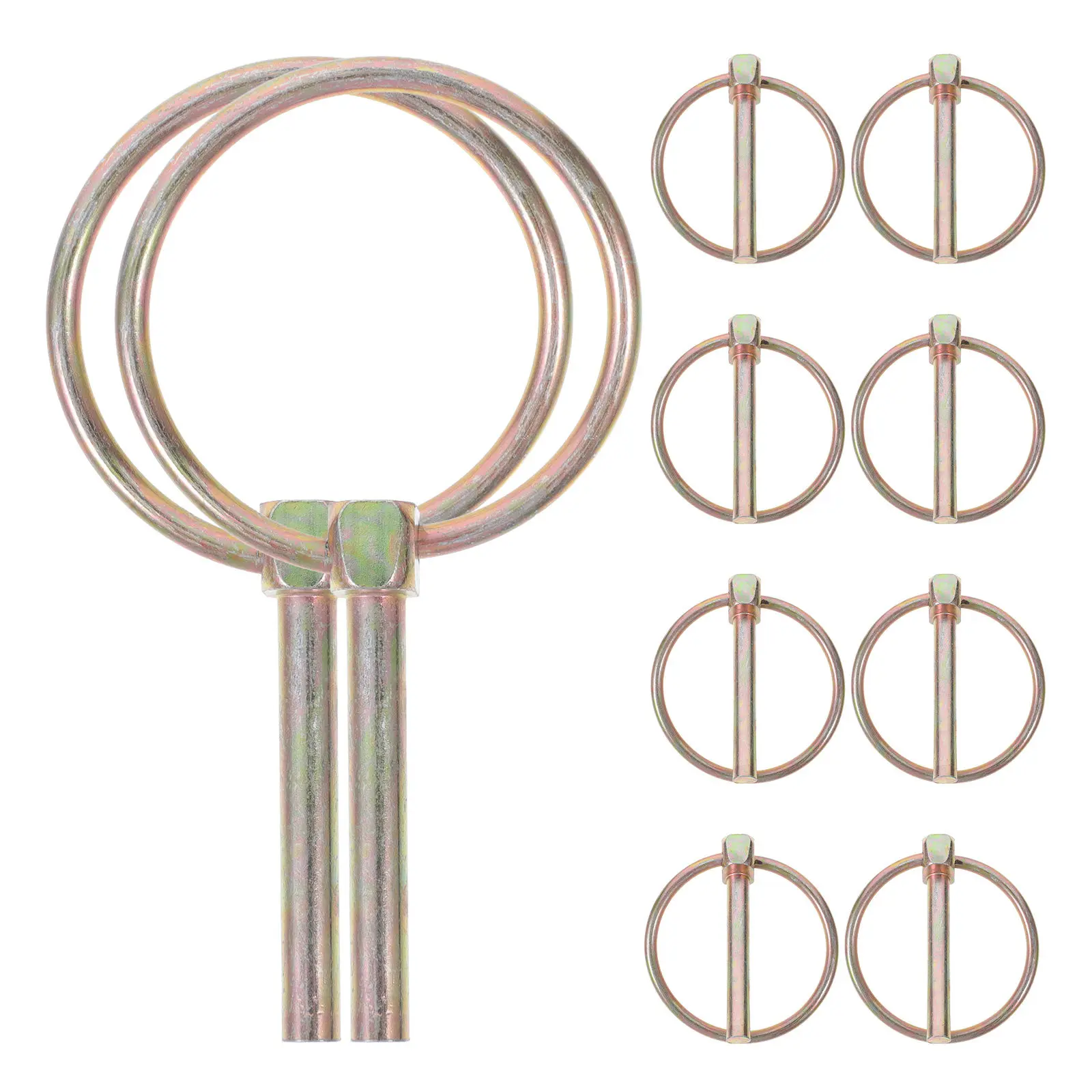 10Pcs Safety Coupler Pin Iron Lynch Locking for Farm Tractor Trailer Accessories Durable Reliable Lock Pin Kit
10Pcs Safety Coupler Pin Iron Lynch Locking for Farm Tractor Trailer Accessories Durable Reliable Lock Pin Kit