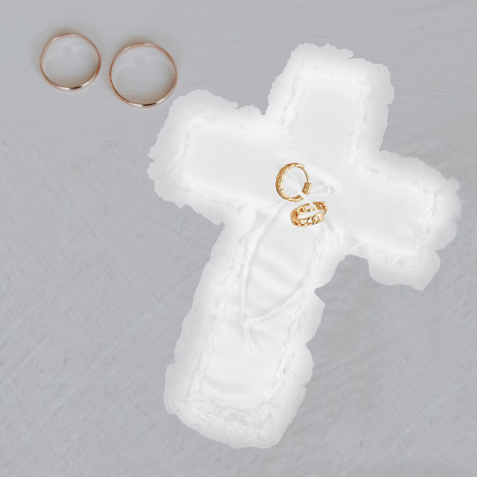 Cross Ring Pillow for Wedding Ceremony White Mini Cushion Bridal Accessories Proposal Decorations Lightweight
Cross Ring Pillow for Wedding Ceremony White Mini Cushion Bridal Accessories Proposal Decorations Lightweight