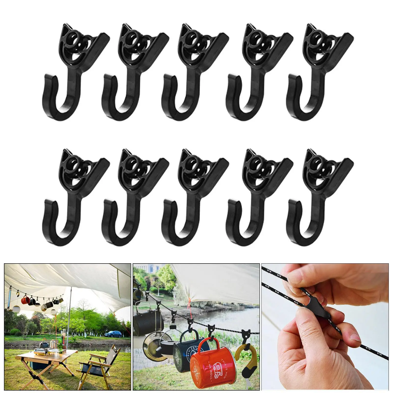 10Pieces Plastic Hook Awning Towel Clips Clips Camping Awning Hooks Black
10Pieces Plastic Hook Awning Towel Clips Clips Camping Awning Hooks Black