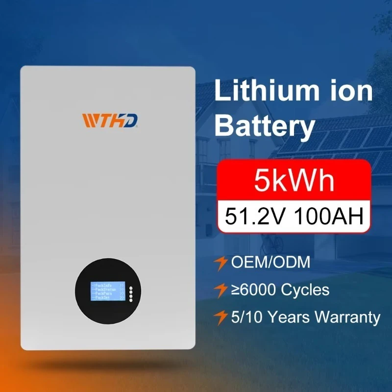 51.2V 100Ah Power Wall 48V Solar LiFePO4 Lithium Ion Batteries 5Kwh 10Kwh Home Energy Storage System CAN Communication IP65
51.2V 100Ah Power Wall 48V Solar LiFePO4 Lithium Ion Batteries 5Kwh 10Kwh Home Energy Storage System CAN Communication IP65