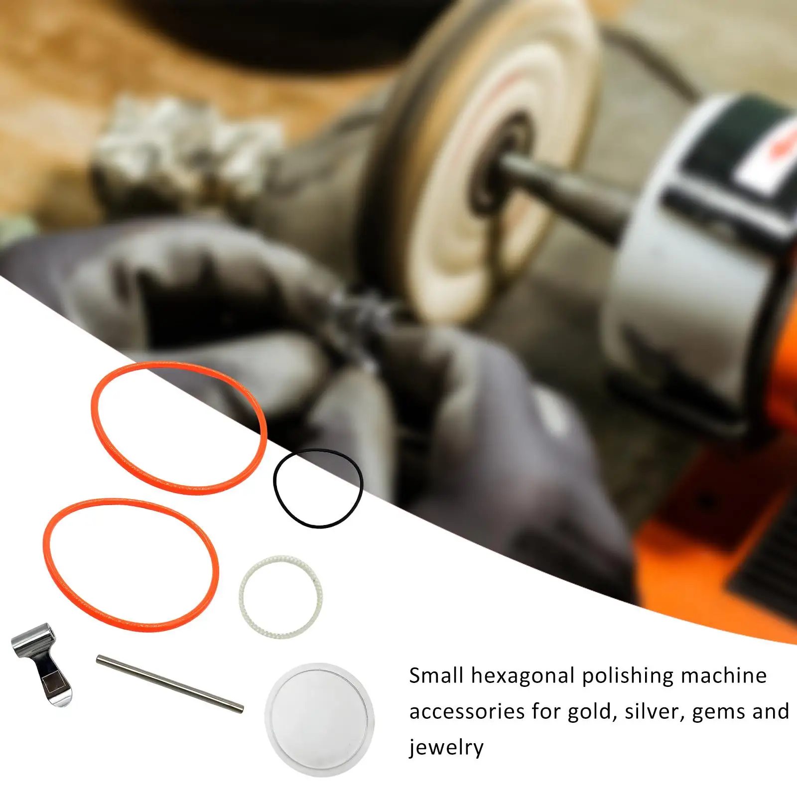 KT6808 Polishing Machine Replacement Rubber Rings Parts Easy to Install Durable Abrasion Resistant for Angle Grinder Sanding
KT6808 Polishing Machine Replacement Rubber Rings Parts Easy to Install Durable Abrasion Resistant for Angle Grinder Sanding