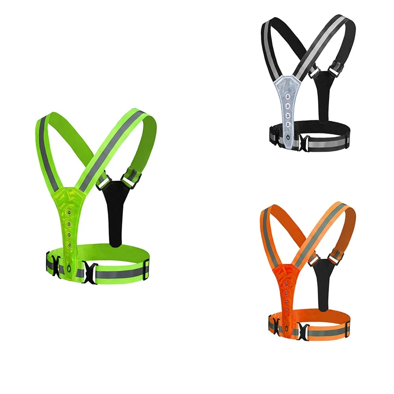 LED Reflective Gear Vest, With High Visibility Waterproof Warning Lights, Adjustable Elastic Belt Safety Gear
LED Reflective Gear Vest, With High Visibility Waterproof Warning Lights, Adjustable Elastic Belt Safety Gear