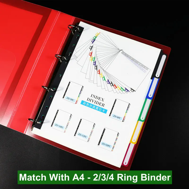 Office Filing Binders Index Dividers 5/10/20 Page Separadores Archivador A4 File Separators Writable Index Tab A4 Binder Divider
Office Filing Binders Index Dividers 5/10/20 Page Separadores Archivador A4 File Separators Writable Index Tab A4 Binder Divider