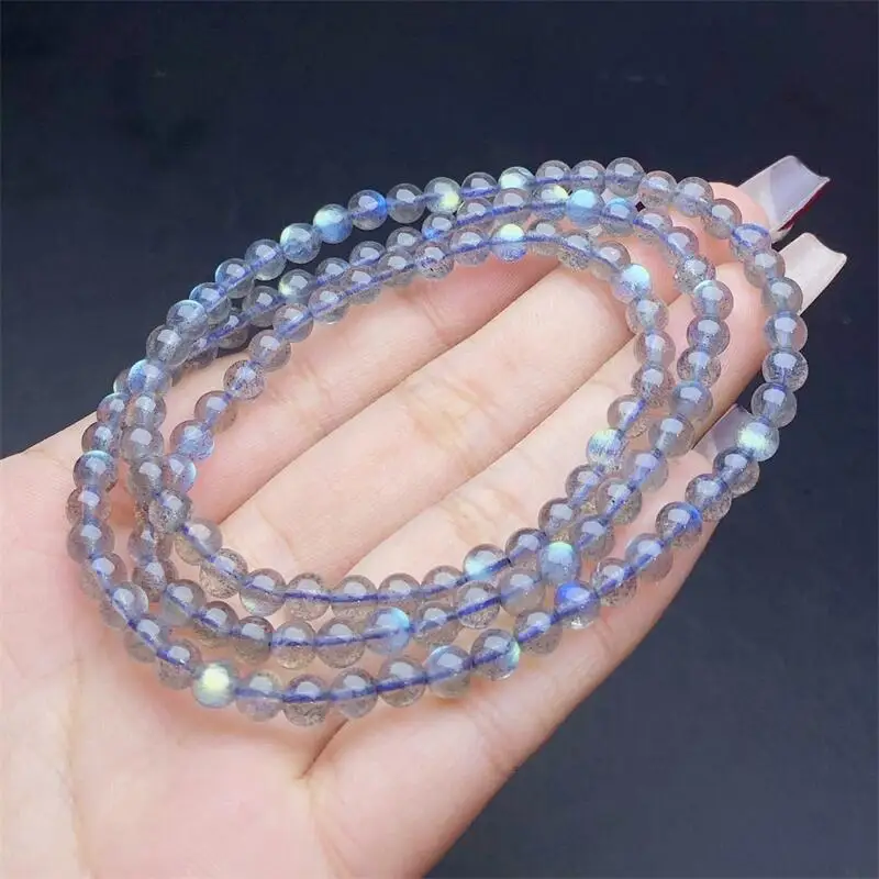 6MM Natural Blue Moon Stone Triple Circle Bracelet Colorful Gemstone Bead Strings Fashion Beautifully Jewelry 1PCS
6MM Natural Blue Moon Stone Triple Circle Bracelet Colorful Gemstone Bead Strings Fashion Beautifully Jewelry 1PCS
