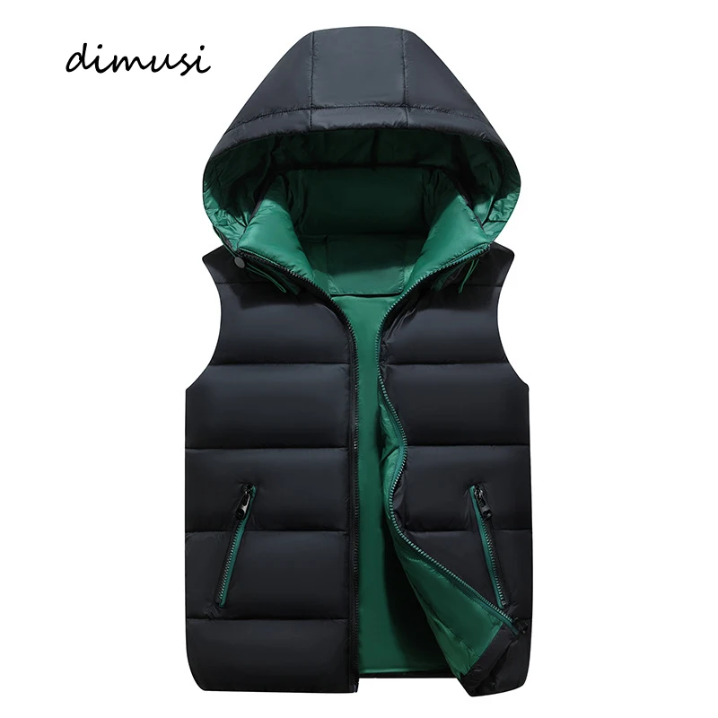 DIMUSI Winter Men's Vests Sleeveless Jackets Male Cotton-Padded Hooded Vest Coats Fashion Men Thick Warm Waistcoats Clothing
DIMUSI Winter Men's Vests Sleeveless Jackets Male Cotton-Padded Hooded Vest Coats Fashion Men Thick Warm Waistcoats Clothing