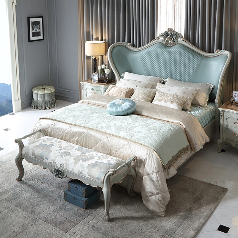 !@French Style Curve Headboard Luxury Bed Solid Wood Hand Carved Queen Size Bed Luxury king Size Bed
!@French Style Curve Headboard Luxury Bed Solid Wood Hand Carved Queen Size Bed Luxury king Size Bed
