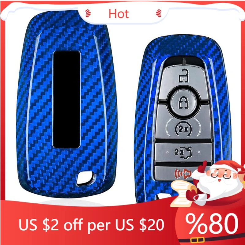 Hot Carbon Fiber Key Fob Cover with Keychain for Ford F150 Raptor Key Shell for Bronco Raptor Bronco Sport 202 Interior Stickers
Hot Carbon Fiber Key Fob Cover with Keychain for Ford F150 Raptor Key Shell for Bronco Raptor Bronco Sport 202 Interior Stickers
