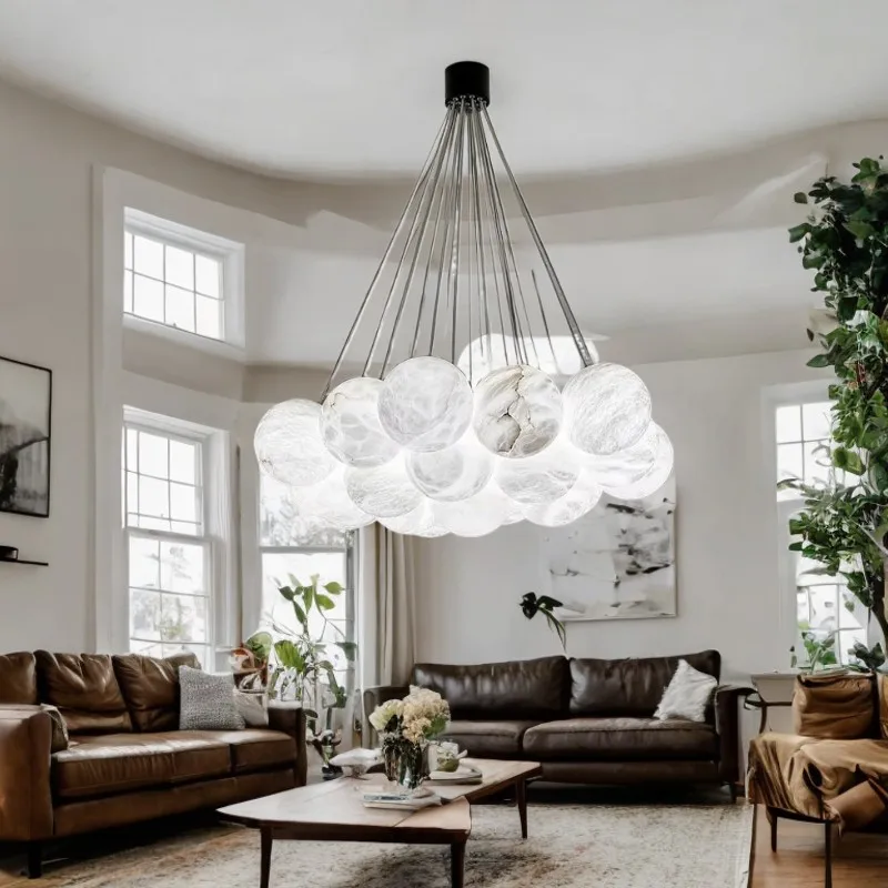 Nordic Minimalist Marble Balls designer light Chandeliers Ceiling Led Light Emitting Diode Suitable for living room Bedroom
Nordic Minimalist Marble Balls designer light Chandeliers Ceiling Led Light Emitting Diode Suitable for living room Bedroom