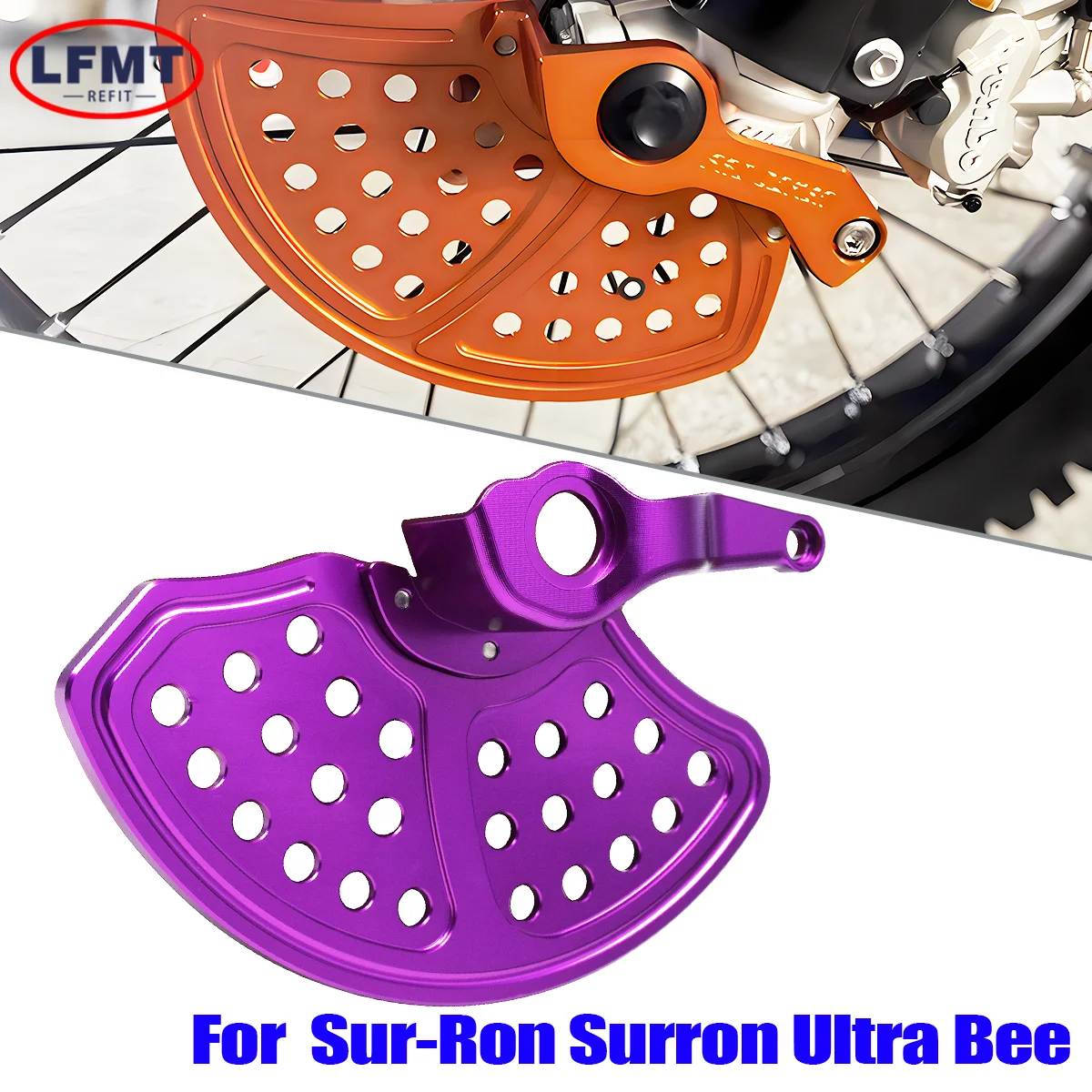 For SURRON Sur-ron Ultra Bee CNC Motocross Brake Disc Protection Cover Front Wheel Electric Off-road Motorcycle Accessories
For SURRON Sur-ron Ultra Bee CNC Motocross Brake Disc Protection Cover Front Wheel Electric Off-road Motorcycle Accessories