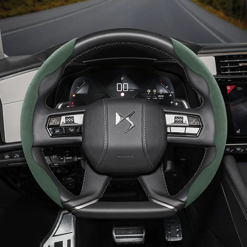For DS Suede Snap-on Steering Wheel Cover Fit DS3 DS4 DS5 DS7 Crossback DS9 X01 D34 B75 D41 B81 X74 X83
For DS Suede Snap-on Steering Wheel Cover Fit DS3 DS4 DS5 DS7 Crossback DS9 X01 D34 B75 D41 B81 X74 X83