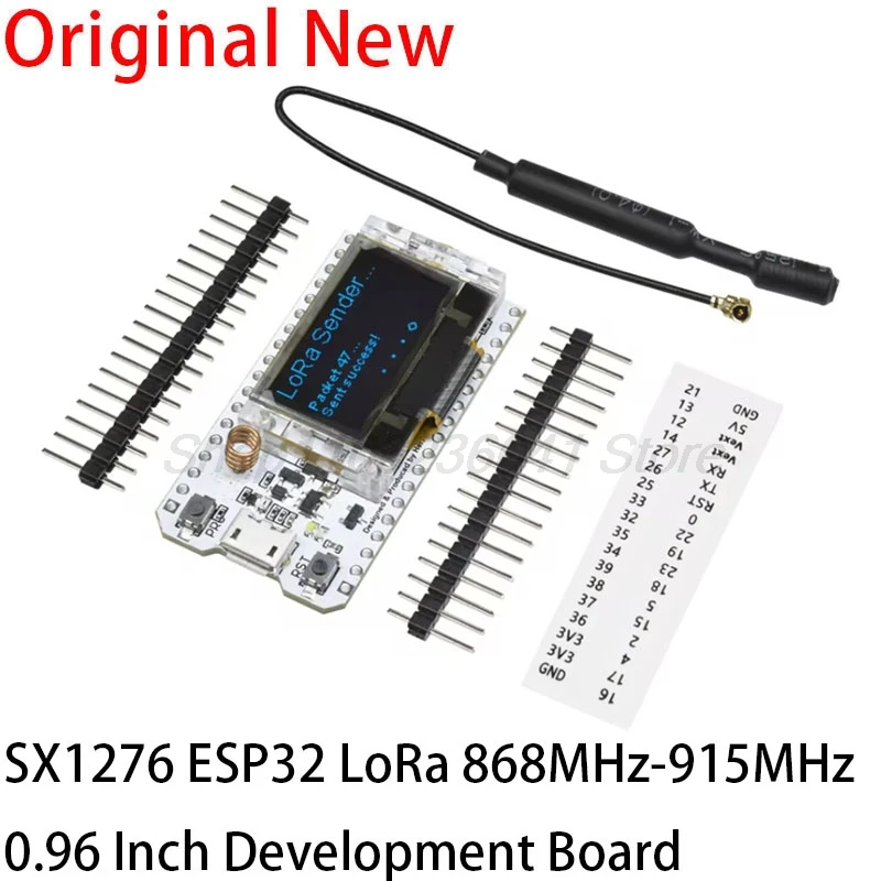 Макетная плата SX1276 ESP32 LoRa 868 МГц-915 МГц 0,96 дюйма синий OLED дисплей Bluetooth WIFI комплект 32
Макетная плата SX1276 ESP32 LoRa 868 МГц-915 МГц 0,96 дюйма синий OLED дисплей Bluetooth WIFI комплект 32