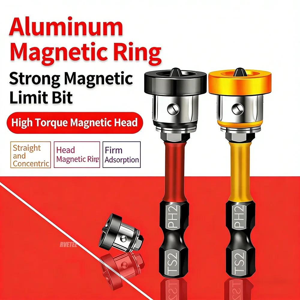 Magnetic Drywall Screw Bit 50mm Gypsum Board Screwdriver Setter - PH2 Hex Shank Magnetic Positioning Drilling Tool
Magnetic Drywall Screw Bit 50mm Gypsum Board Screwdriver Setter - PH2 Hex Shank Magnetic Positioning Drilling Tool