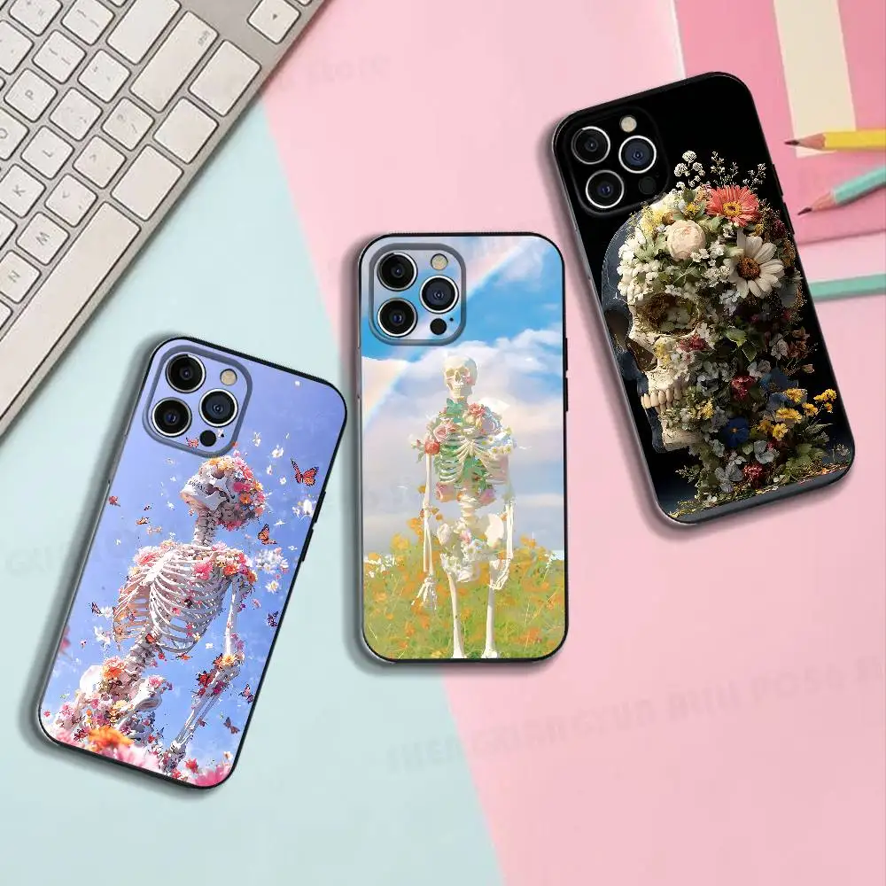 Bones Flowers Silicone Soft Phone Case For IPhone17,16,15,14,13,12,11 Pro Max Plus mini XS XR SE Cover
Bones Flowers Silicone Soft Phone Case For IPhone17,16,15,14,13,12,11 Pro Max Plus mini XS XR SE Cover