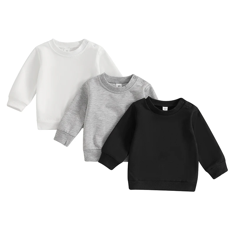 3 Pcs Baby Toddler Boy Sweatshirts Solid Color Crew Neck Long Sleeve Pullover Tops Fall Clothes
3 Pcs Baby Toddler Boy Sweatshirts Solid Color Crew Neck Long Sleeve Pullover Tops Fall Clothes
