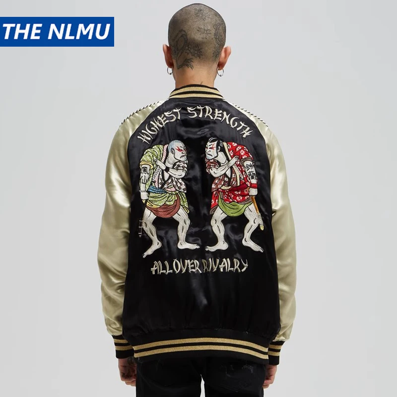 Vintage Streetwear Japanese Sukajan Souvenir Jacket 2025 Spring Funny Embroidered Baseball Jacket Loose Coat
Vintage Streetwear Japanese Sukajan Souvenir Jacket 2025 Spring Funny Embroidered Baseball Jacket Loose Coat