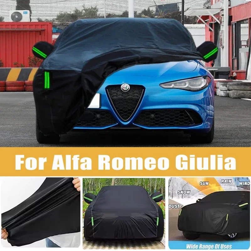 For Alfa Romeo Giulia Full Car Cover Four Seasons Outdoor Sun Anti UV Rain Snow Dust Protection Oxford Cloth Accessories
For Alfa Romeo Giulia Full Car Cover Four Seasons Outdoor Sun Anti UV Rain Snow Dust Protection Oxford Cloth Accessories