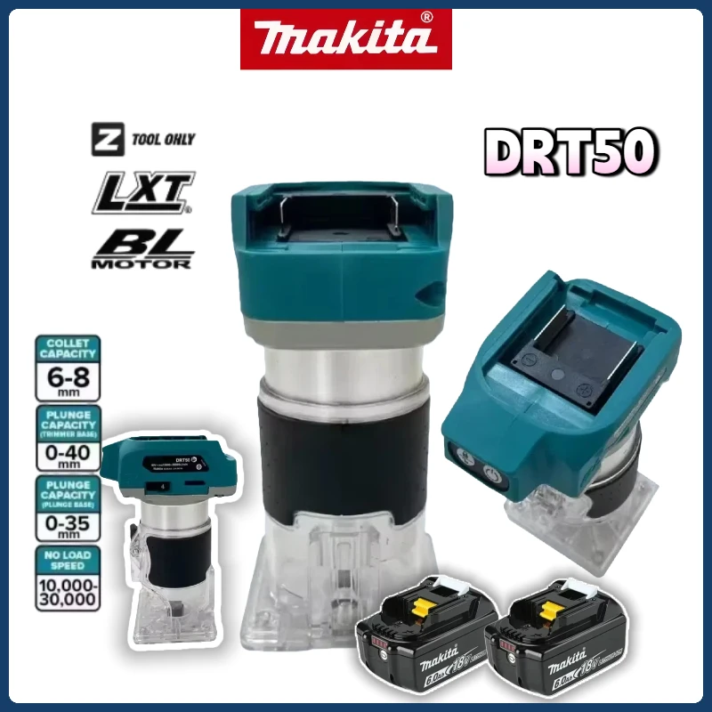 Триммер для кромок Makita DRT50, 18 В, триммер LXT, беспроводной бесщеточный двигатель, профессиональный перезаряжаемый долбежный и фрезерный инструмент
Триммер для кромок Makita DRT50, 18 В, триммер LXT, беспроводной бесщеточный двигатель, профессиональный перезаряжаемый долбежный и фрезерный инструмент