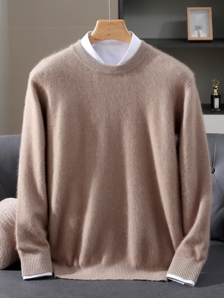 TLOML Новый мужской свитер из 100% норки и кашемира с круглым вырезом, однотонный пуловер, умный повседневный осенне-зимний мягкий теплый норковый кашемир, удобные топы
TLOML Новый мужской свитер из 100% норки и кашемира с круглым вырезом, однотонный пуловер, умный повседневный осенне-зимний мягкий теплый норковый кашемир, удобные топы