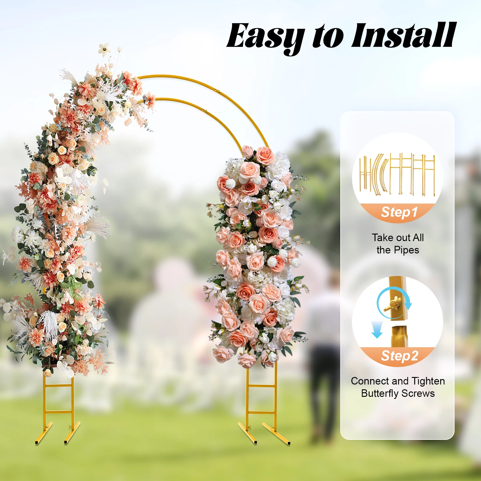 Металлическая свадебная арка 2,2 м/7,2 фута, арка для шаров, фоновая арка-стойка для свадьбы, торжеств, сада, двора, для вечеринок в помещении и на улице
Металлическая свадебная арка 2,2 м/7,2 фута, арка для шаров, фоновая арка-стойка для свадьбы, торжеств, сада, двора, для вечеринок в помещении и на улице