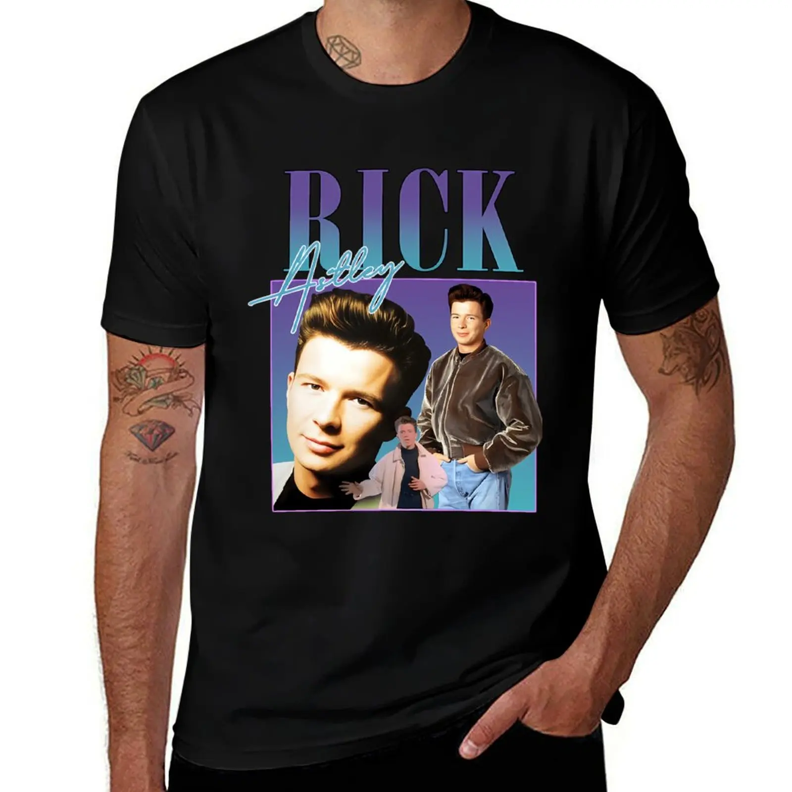 Rick Astley Homage Music Icon Legend T-Shirt designer shirts rapper graphic tees fitted t shirts for men
Rick Astley Homage Music Icon Legend T-Shirt designer shirts rapper graphic tees fitted t shirts for men