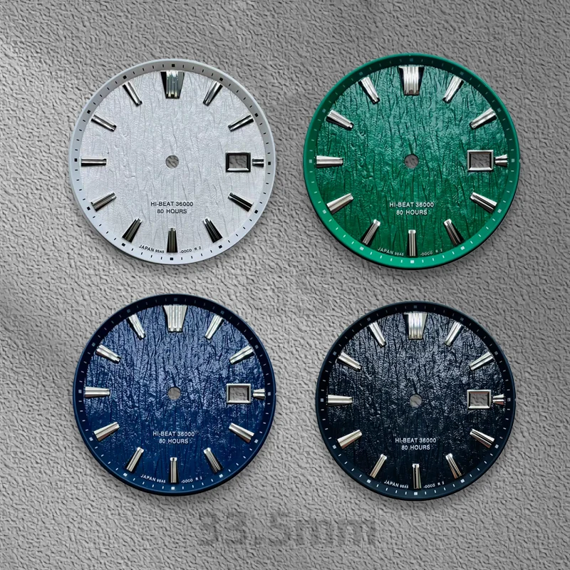 NH35 new GS textured dial, 33.5mm without lume, suitable for NH35 movement, mechanical watch modification parts
NH35 new GS textured dial, 33.5mm without lume, suitable for NH35 movement, mechanical watch modification parts