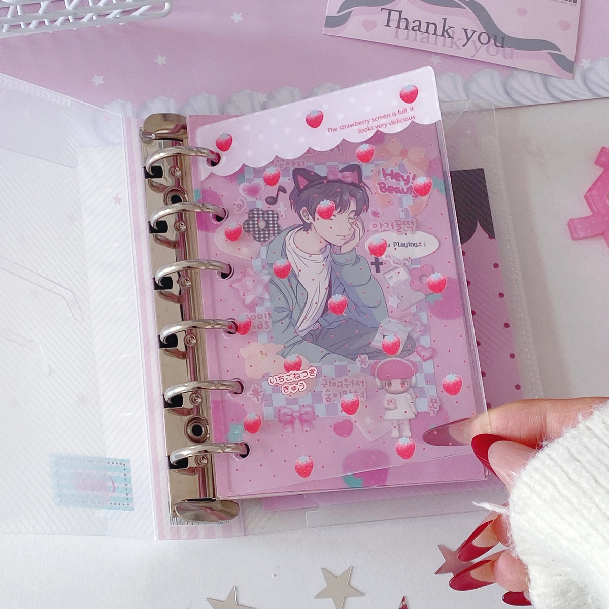 WAKAWAKA Strawberry Acrylic Divider Page M5 A7 A6per Cute Pink Decor Page for Scrapbooking DIY Craft Album Supply
WAKAWAKA Strawberry Acrylic Divider Page M5 A7 A6per Cute Pink Decor Page for Scrapbooking DIY Craft Album Supply