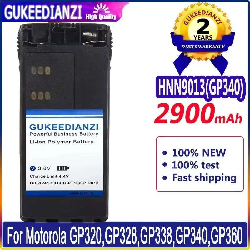 Высокая емкость для Motorola GP320, GP328, GP338, GP340, GP360, GP380 HNN9013 GP340, безопасный аккумулятор для рации 2900 мАч
Высокая емкость для Motorola GP320, GP328, GP338, GP340, GP360, GP380 HNN9013 GP340, безопасный аккумулятор для рации 2900 мАч