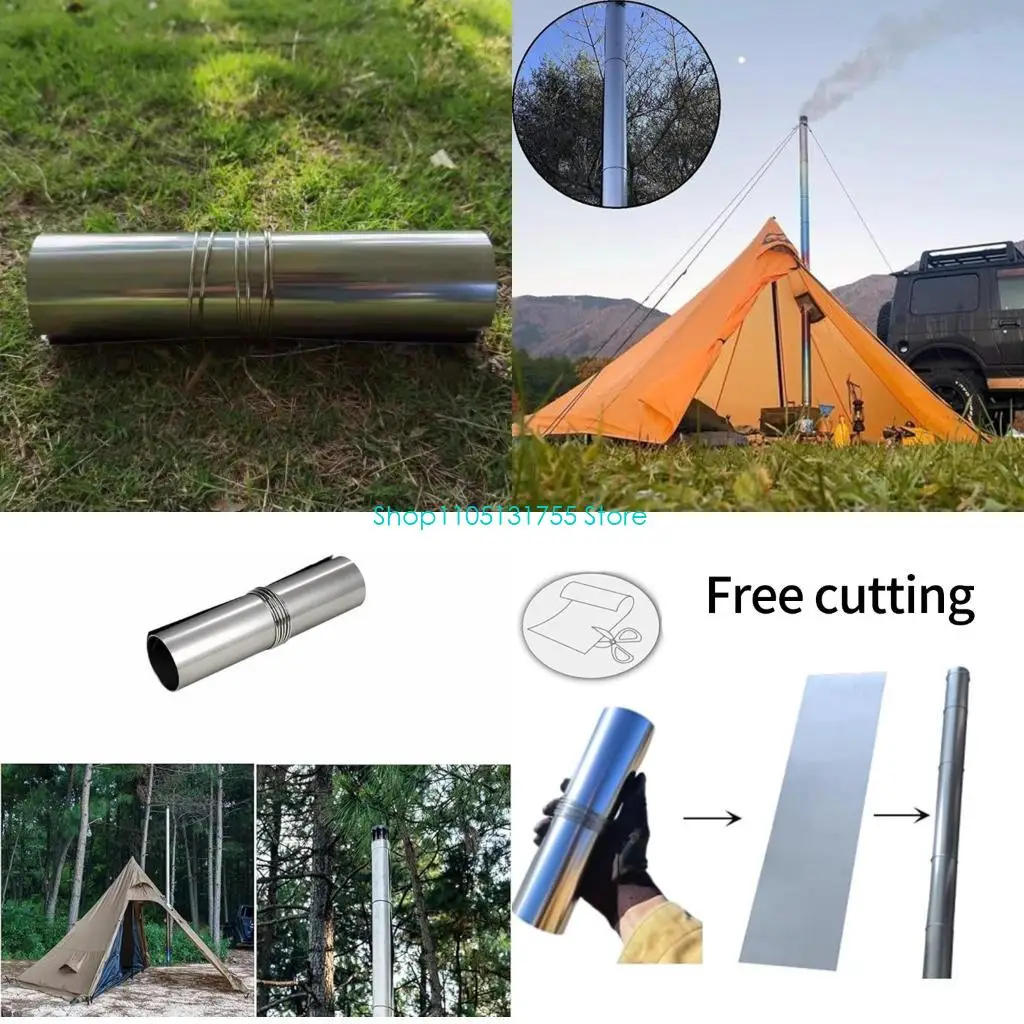 K0EF Compacts Hand Rolled Stainless Steel Chimney Camp Stove Chimney Pipe for Outdoor Tent Stove
K0EF Compacts Hand Rolled Stainless Steel Chimney Camp Stove Chimney Pipe for Outdoor Tent Stove