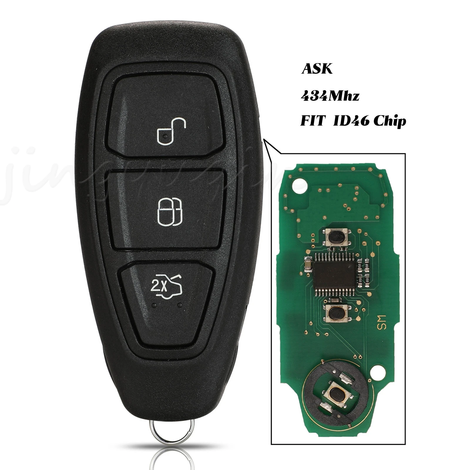 Jingyuqin 3 кнопки 434 МГц умный автомобильный дистанционный ключ для Ford Focus Fiesta Mondeo C-Max Kuga 2011 2012 2013 2014 2015
Jingyuqin 3 кнопки 434 МГц умный автомобильный дистанционный ключ для Ford Focus Fiesta Mondeo C-Max Kuga 2011 2012 2013 2014 2015