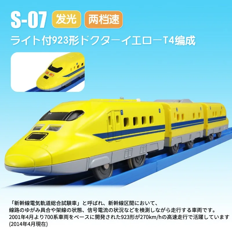 Электрический поезд TAKARA TOMY PLARAIL со звуком и светом, высокоскоростная железная дорога, новая линия, игрушка для мальчиков, подарок на день рождения
Электрический поезд TAKARA TOMY PLARAIL со звуком и светом, высокоскоростная железная дорога, новая линия, игрушка для мальчиков, подарок на день рождения