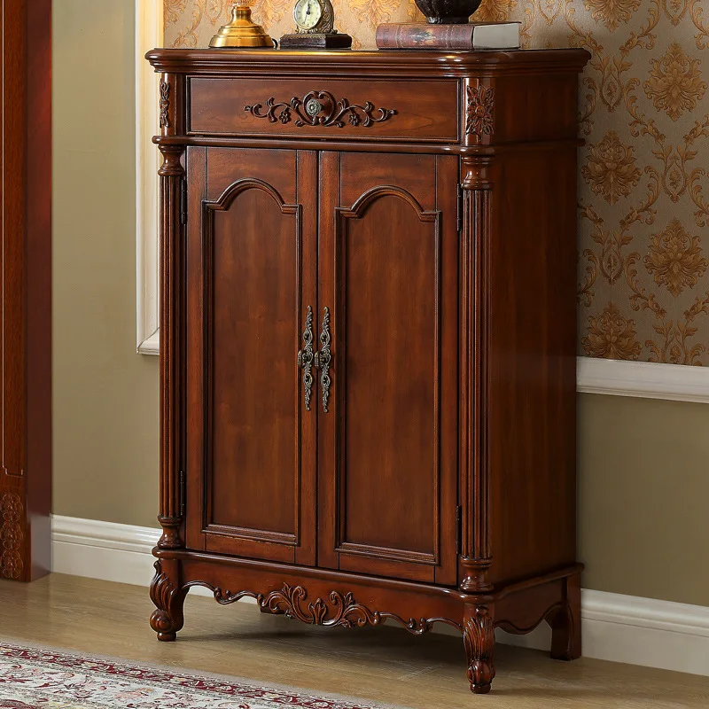 0.8 meters, 1 meter, 1.2 meters, European solid wood retro shoe cabinet enters the entrance foyer
0.8 meters, 1 meter, 1.2 meters, European solid wood retro shoe cabinet enters the entrance foyer