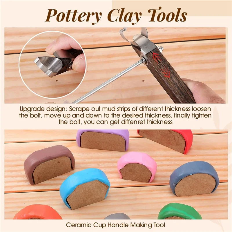 【Must-Haves】Pottery Handle Making Tool With 9 Pcs Mug Handle Mold Adjustable Clay Pottery Tools Tools Pottery Trimming D
【Must-Haves】Pottery Handle Making Tool With 9 Pcs Mug Handle Mold Adjustable Clay Pottery Tools Tools Pottery Trimming D