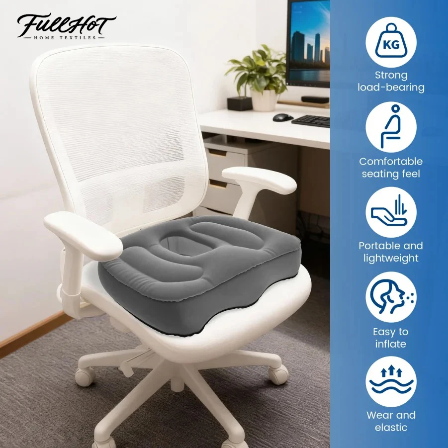 Inflatable Seat Cushion High Elasticity Perforated Pressure Ulcer Cushion Portable Office Cushion for Car Air Travel Office
Inflatable Seat Cushion High Elasticity Perforated Pressure Ulcer Cushion Portable Office Cushion for Car Air Travel Office