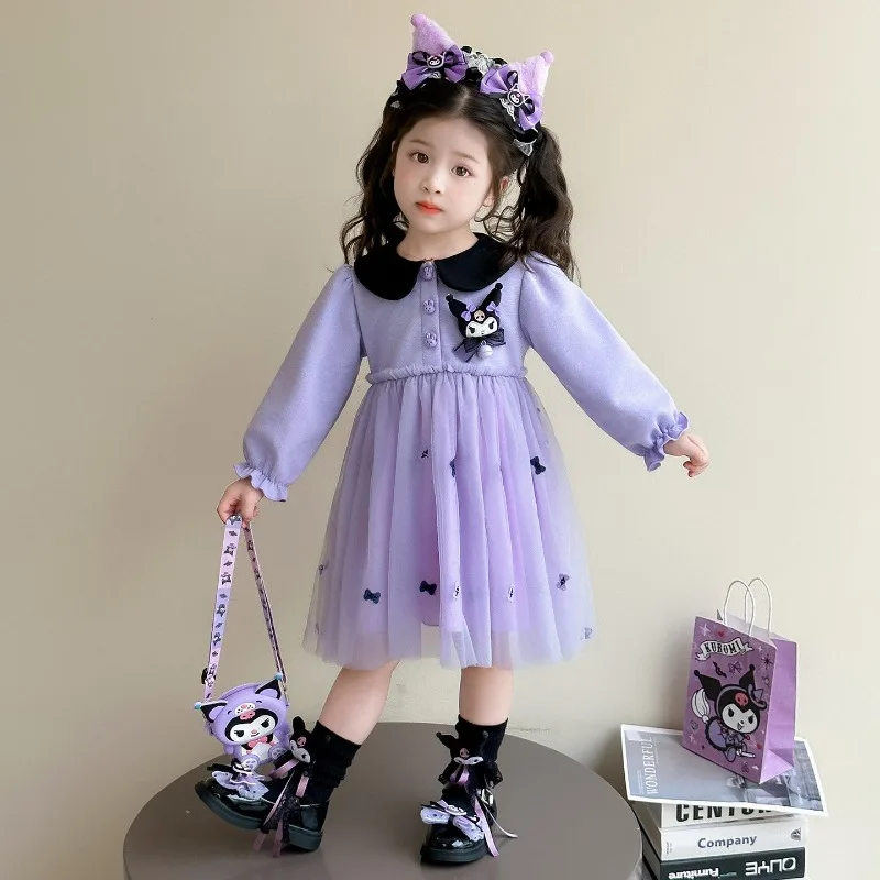 Kawaii Kuromi Sanrio Student Cute Cartoon Comfortable Skirt Children Autumn Princess Dress Hoodie Christmas Gifts for Kids
Kawaii Kuromi Sanrio Student Cute Cartoon Comfortable Skirt Children Autumn Princess Dress Hoodie Christmas Gifts for Kids