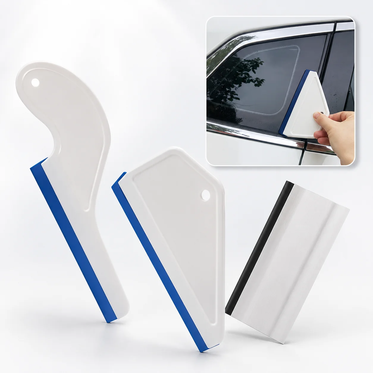 Car Window Squeegee Silicone Water Blade Glass Scraper for Window Tint Film Installation Windshield Cleaning Water Removal Tool
Car Window Squeegee Silicone Water Blade Glass Scraper for Window Tint Film Installation Windshield Cleaning Water Removal Tool