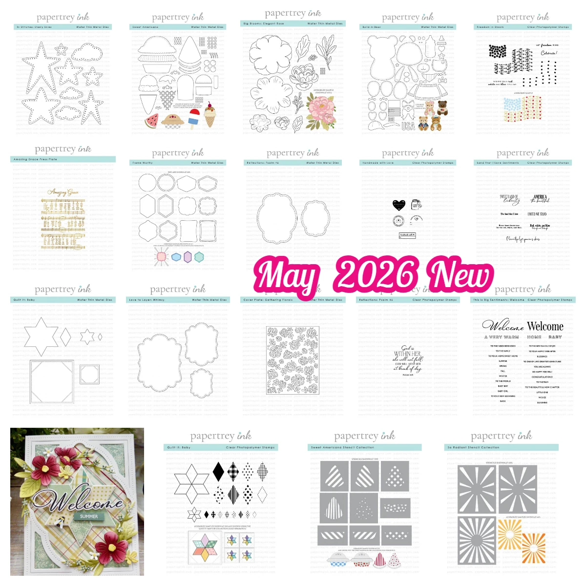 May 2026 New Papertray Ink Freedom in Bloom Handmade with Love Metal Cutting Dies Stamps for DIY Handmade Photo Album Scrapbook
May 2026 New Papertray Ink Freedom in Bloom Handmade with Love Metal Cutting Dies Stamps for DIY Handmade Photo Album Scrapbook