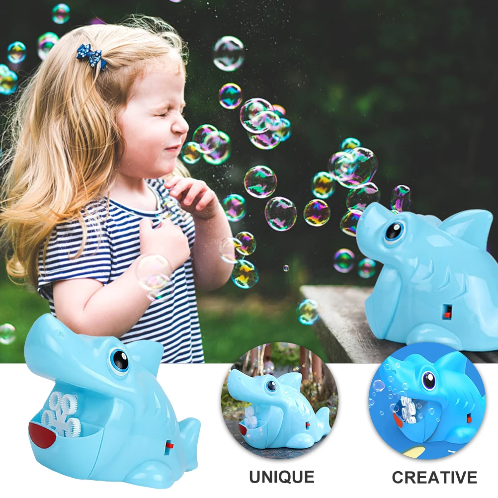 Shark Bubble Machine Automatic Maker Blowing Bubbles Blower Kids Blue Making Toy Child
Shark Bubble Machine Automatic Maker Blowing Bubbles Blower Kids Blue Making Toy Child
