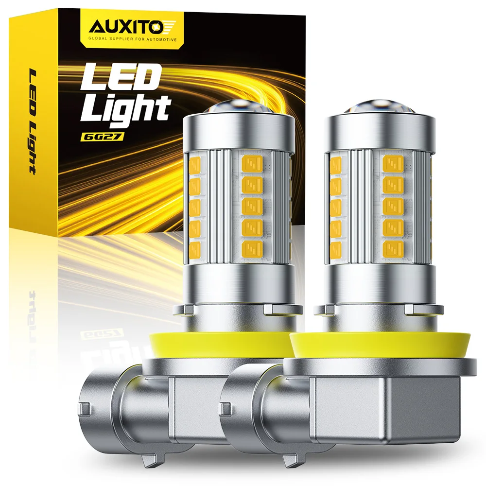 AUXITO 2Pcs 6G27 H11 Fog Light LED With Lens 3000K Yellow H8 H9 H16JP 12V 360 Canbus Fog Lamp Mini Projector Lenses High Power
AUXITO 2Pcs 6G27 H11 Fog Light LED With Lens 3000K Yellow H8 H9 H16JP 12V 360 Canbus Fog Lamp Mini Projector Lenses High Power