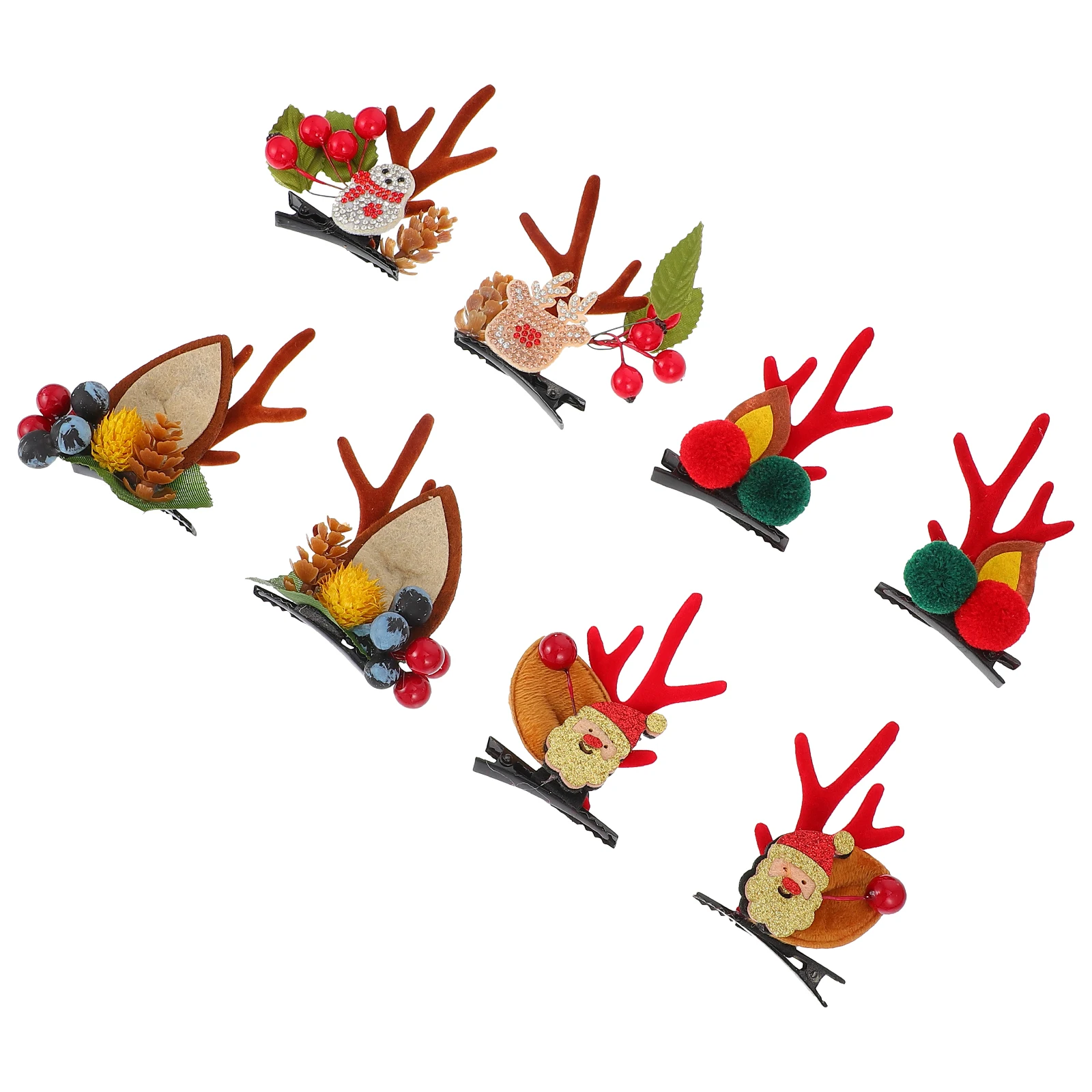 4 Pairs Christmas Antler Hair Clips Red Green Ball Deer Ears Barrettes Xmas Party Accessories Creative Decor
4 Pairs Christmas Antler Hair Clips Red Green Ball Deer Ears Barrettes Xmas Party Accessories Creative Decor