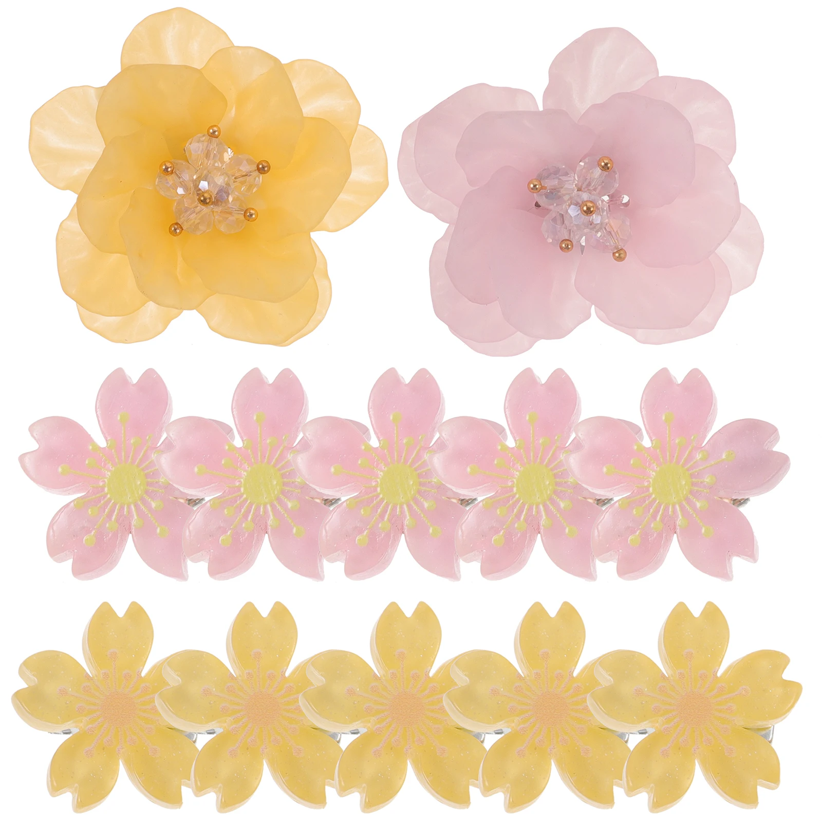 12 Pcs Cherry Blossom Hairpin Girls Accessories Safe Hair Clamps Flower Barrettes for Birthday Baby Shower Halloween Cosplay
12 Pcs Cherry Blossom Hairpin Girls Accessories Safe Hair Clamps Flower Barrettes for Birthday Baby Shower Halloween Cosplay