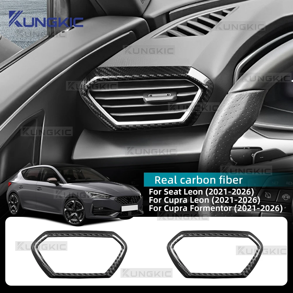 Real Dry Carbon Fiber For Cupra Formentor/Cupra Leon/Seat Leon 2021-2023 2024 2025 2026 Air Outlets Frame Side of Center Console
Real Dry Carbon Fiber For Cupra Formentor/Cupra Leon/Seat Leon 2021-2023 2024 2025 2026 Air Outlets Frame Side of Center Console