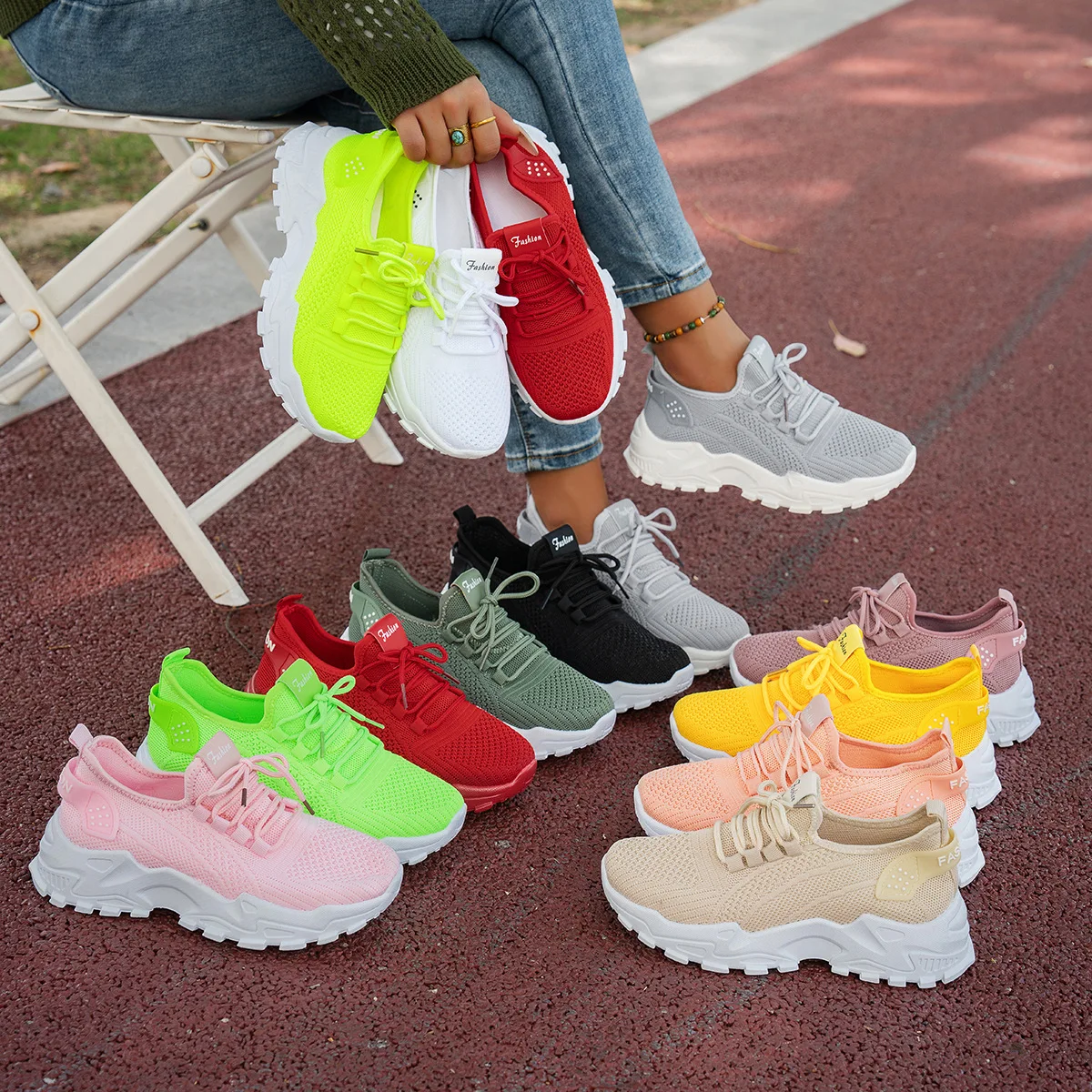 2026 Sports and Leisure Women's Fly-woven Mesh Summer Versatile Thin Breathable Sports Mesh Shoes 43
2026 Sports and Leisure Women's Fly-woven Mesh Summer Versatile Thin Breathable Sports Mesh Shoes 43