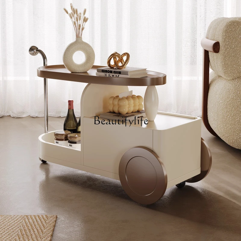 Living room cream wind sofa side table removable small coffee table creative medium and ancient style
Living room cream wind sofa side table removable small coffee table creative medium and ancient style