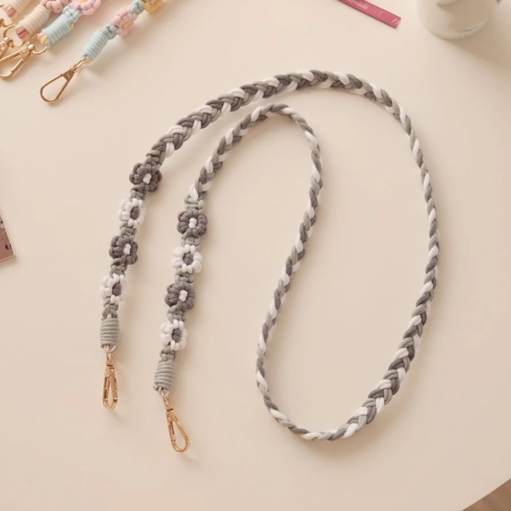 Handmade Flower Woven Chain Anti-Lost Lanyard Woven Daisy Flower Hanging Chain Pendant Colourful Bag Braided Rope Women
Handmade Flower Woven Chain Anti-Lost Lanyard Woven Daisy Flower Hanging Chain Pendant Colourful Bag Braided Rope Women